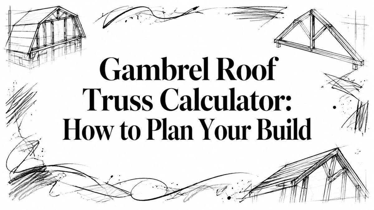Gambrel Roof Truss Calculator: How to Plan Your Build