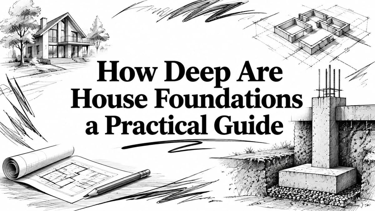 How Deep Are House Foundations a Practical Guide