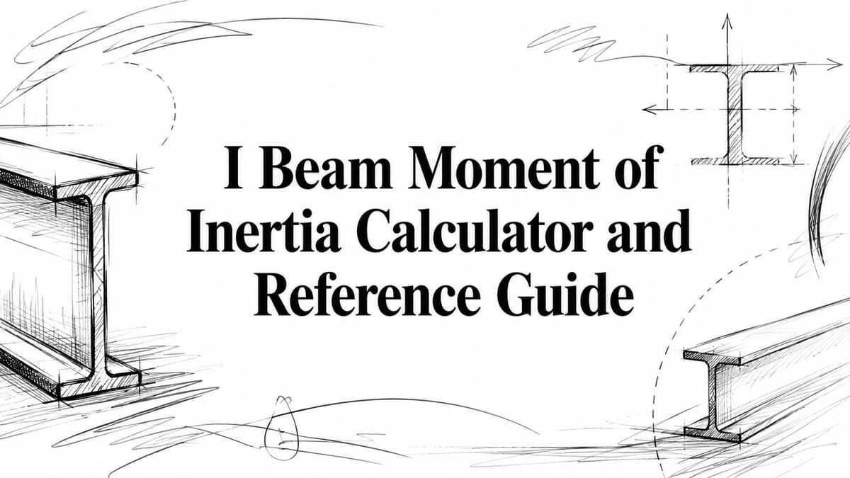 I Beam Moment of Inertia Calculator and Reference Guide