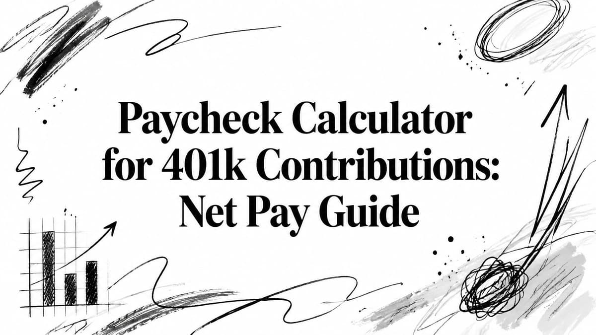 Paycheck Calculator for 401k Contributions: Net Pay Guide