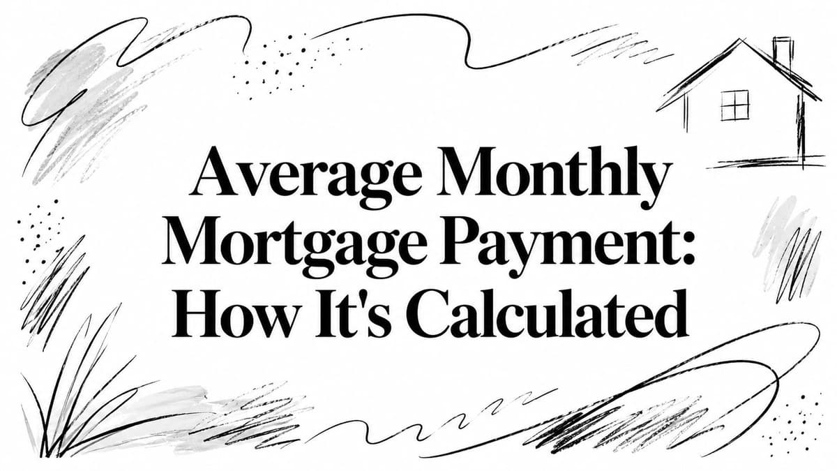 Average Monthly Mortgage Payment: How It's Calculated