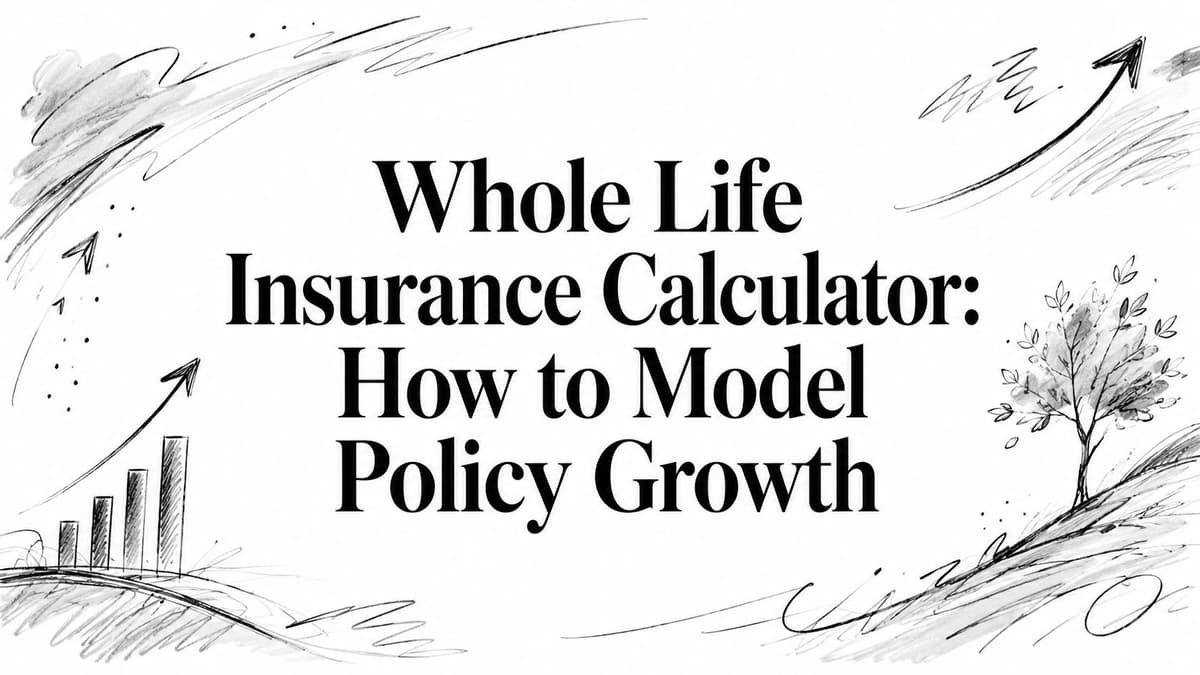 Whole Life Insurance Calculator: How to Model Policy Growth