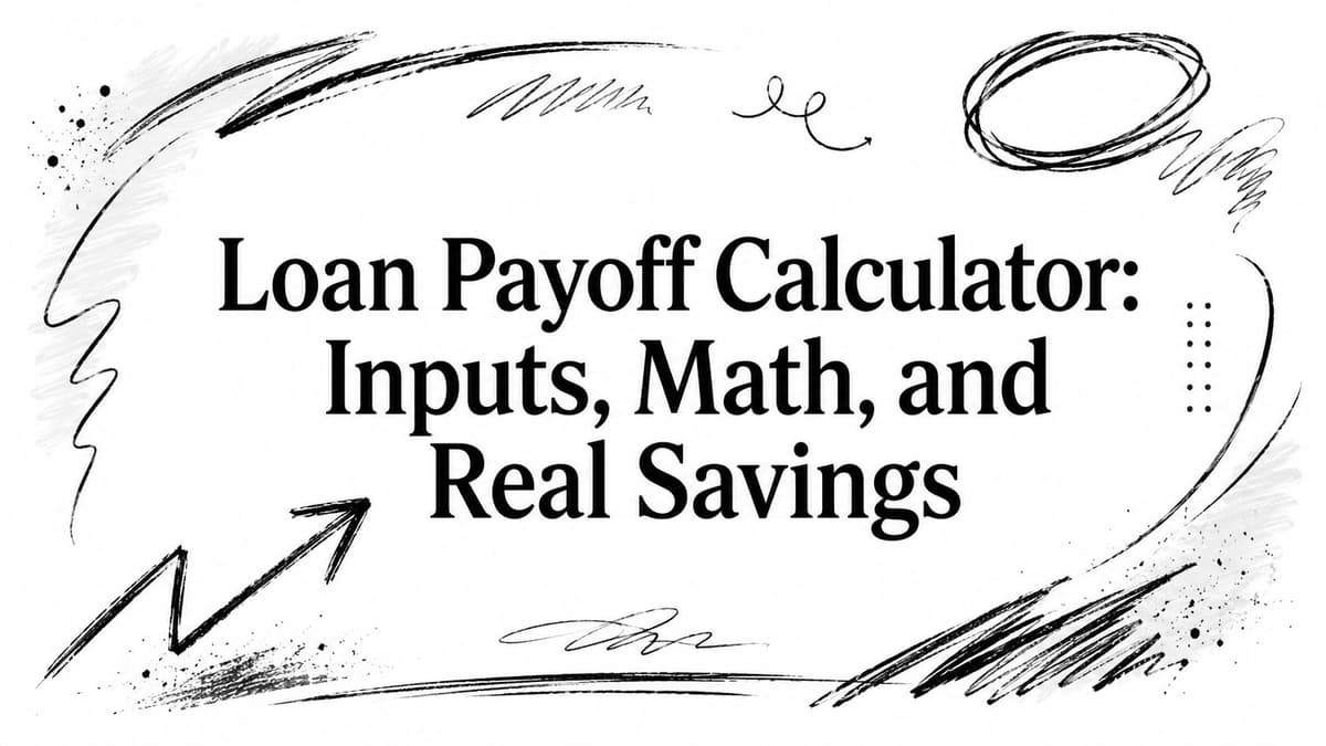 Loan Payoff Calculator: Inputs, Math, and Real Savings