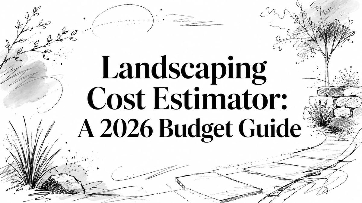 Landscaping Cost Estimator: A 2026 Budget Guide